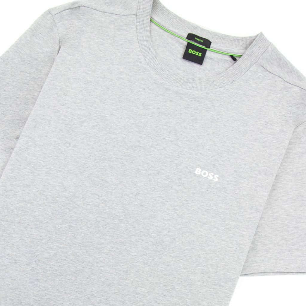 Hugo Boss Contrast Printed Logo Tee Grey 060