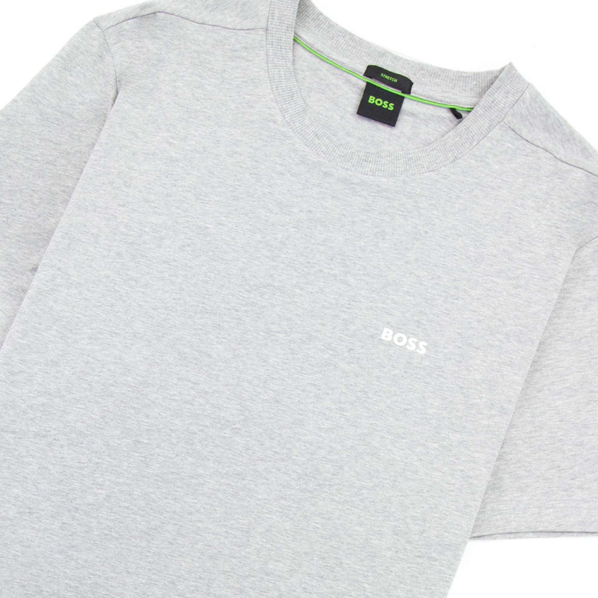 Hugo Boss Contrast Printed Logo Tee Grey 060
