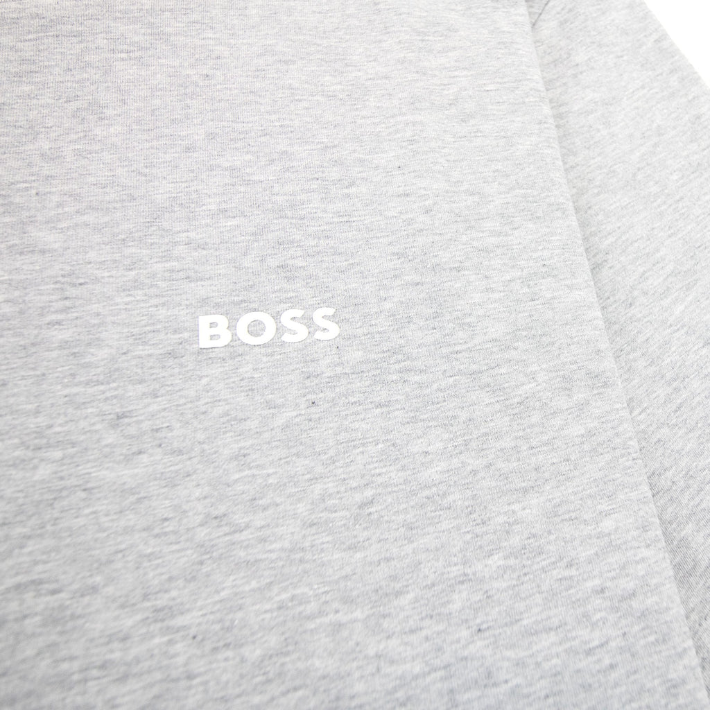 Hugo Boss Contrast Printed Logo Tee Grey 060