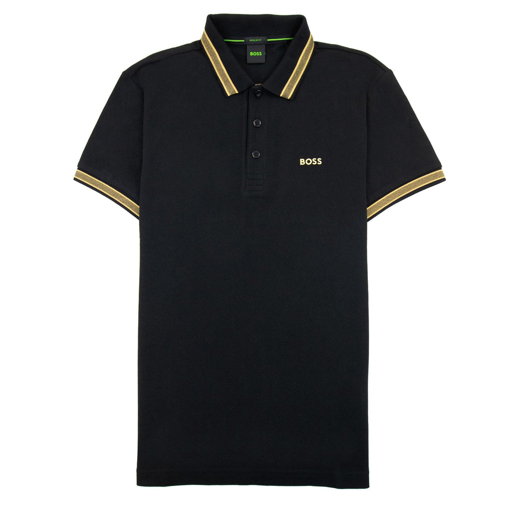 Hugo Boss Paddy Embroidered Logo Polo Black 005
