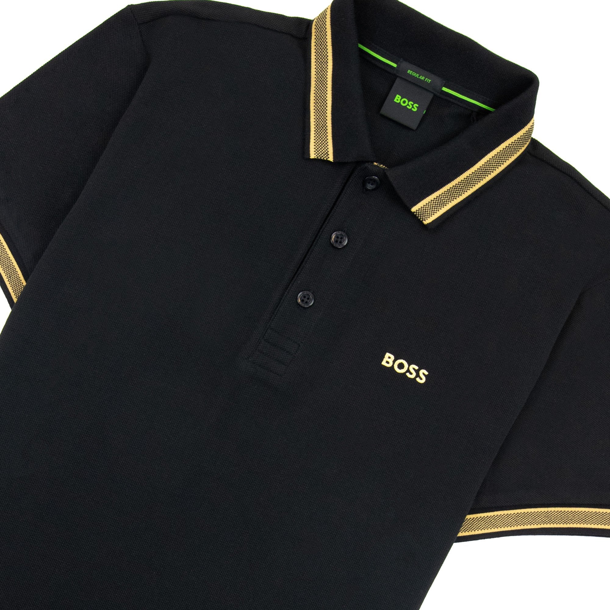 Hugo Boss Paddy Embroidered Logo Polo Black 005