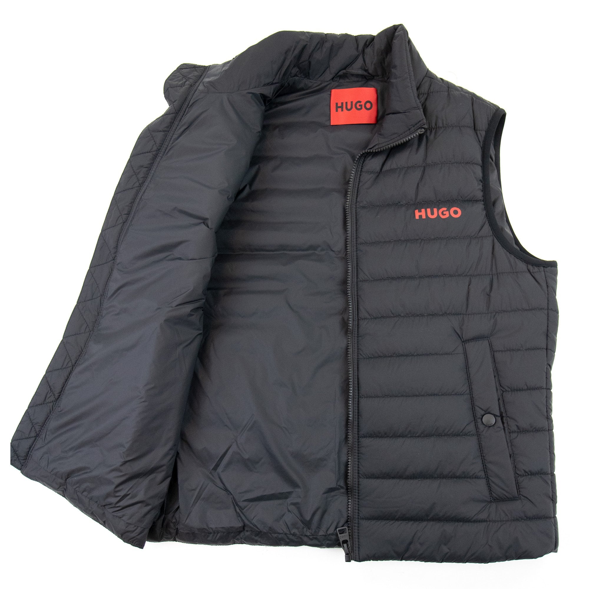 Hugo Bentino2221 Padded Gilet Black 001