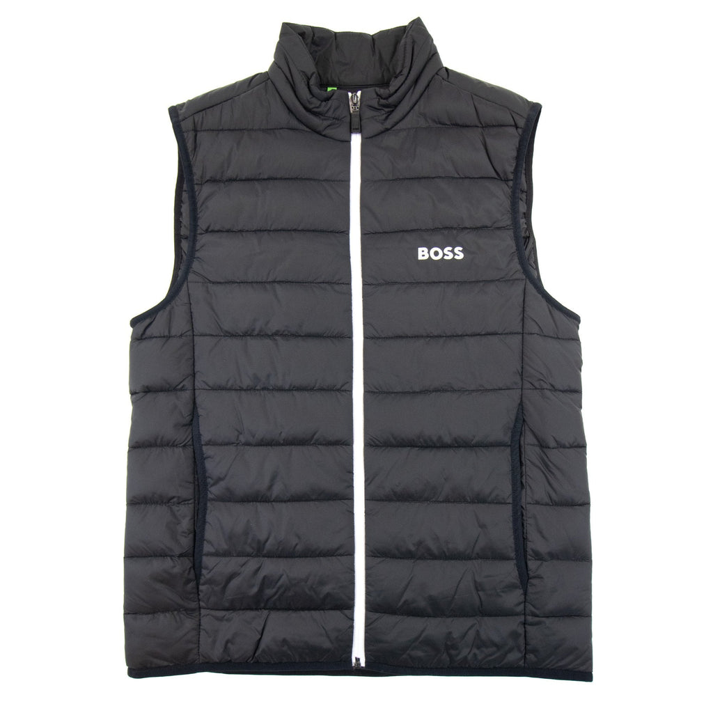 Hugo Boss V Thor Logo Detail Water Repellent Gilet Black 002