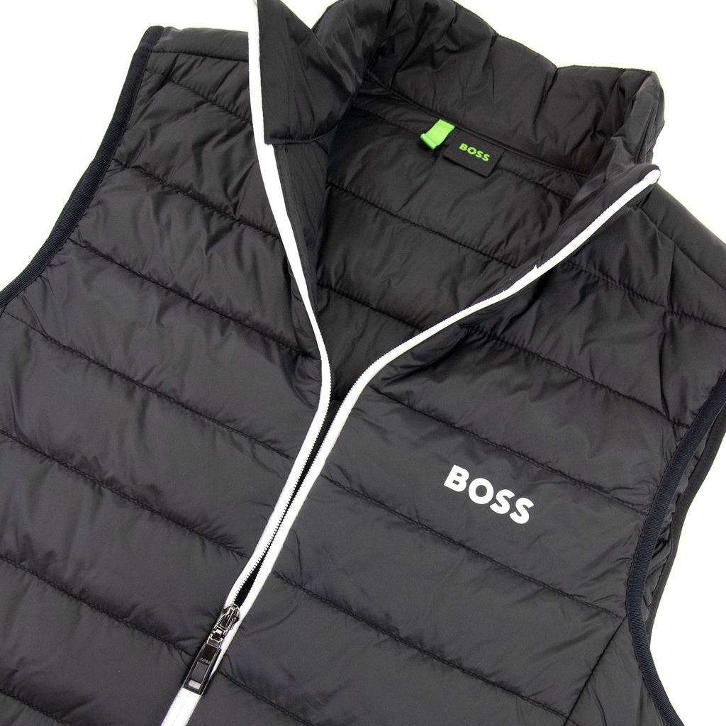 Hugo Boss V Thor Logo Detail Water Repellent Gilet Black 002
