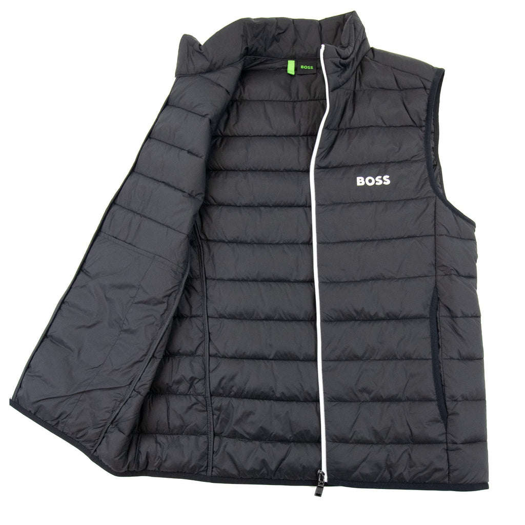 Hugo Boss V Thor Logo Detail Water Repellent Gilet Black 002