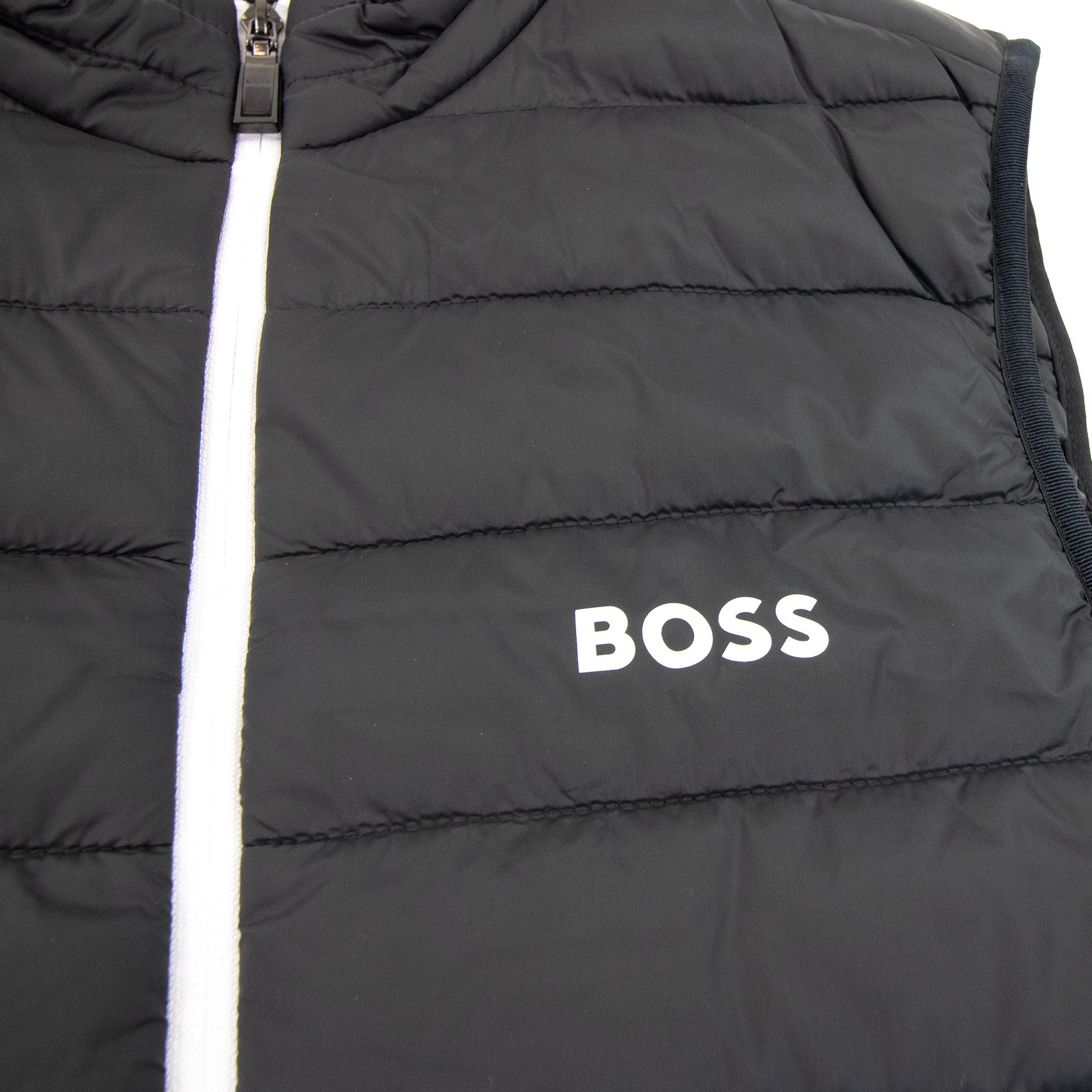 Hugo Boss V Thor Logo Detail Water Repellent Gilet Black 002