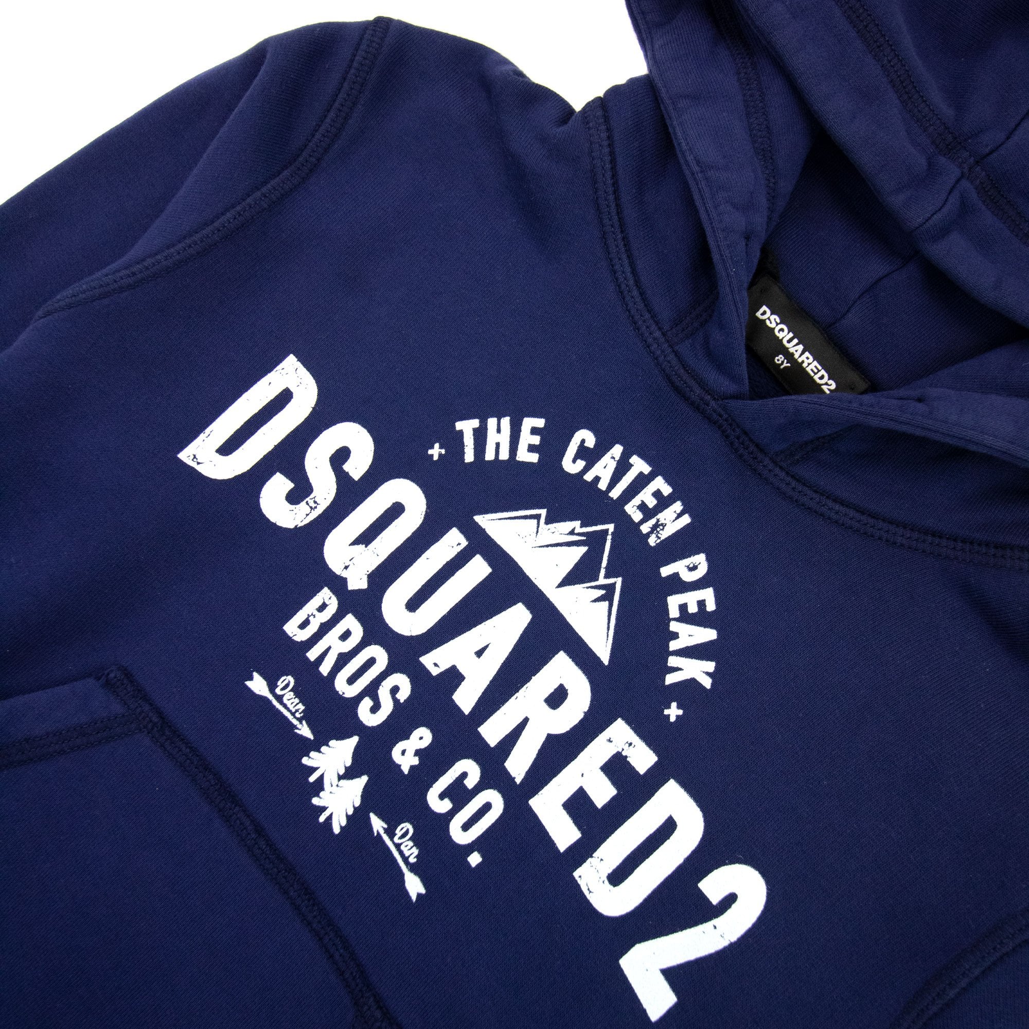 Dsquared2 Kids The Caten Peak Hoodie Sweatshirt Navy Blue