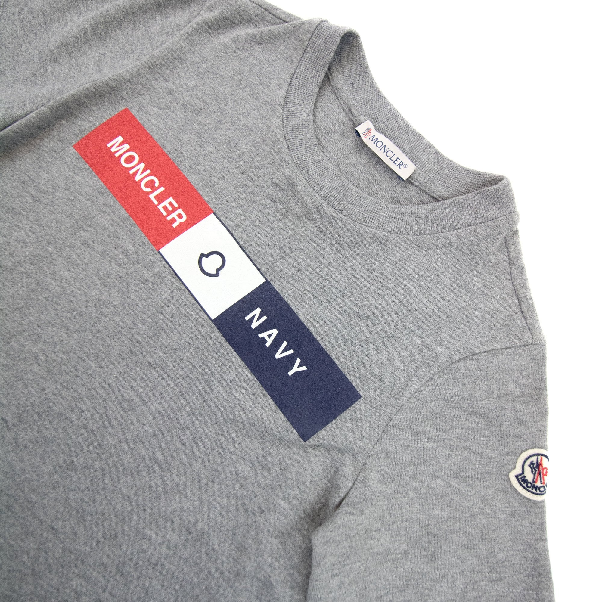 Moncler Junior Maglia T Shirt Grey