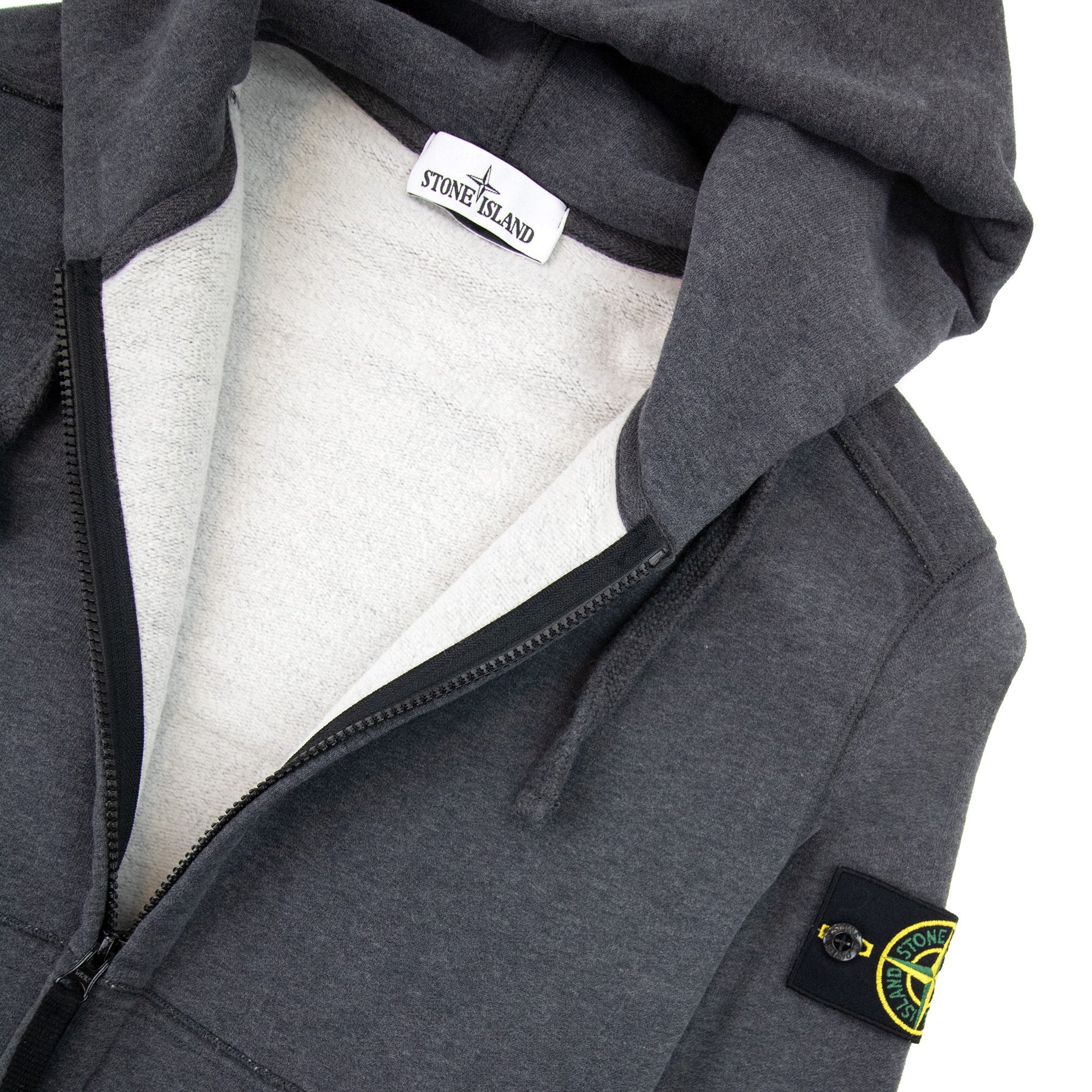 Stone Island Zip Hoody Dark Grey