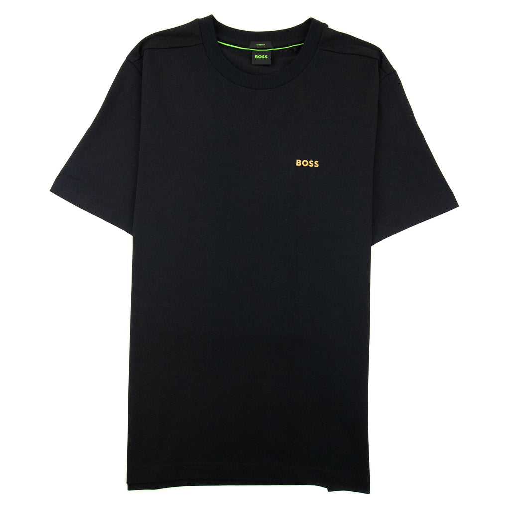 Hugo Boss Contrast Printed Logo Tee Black 002