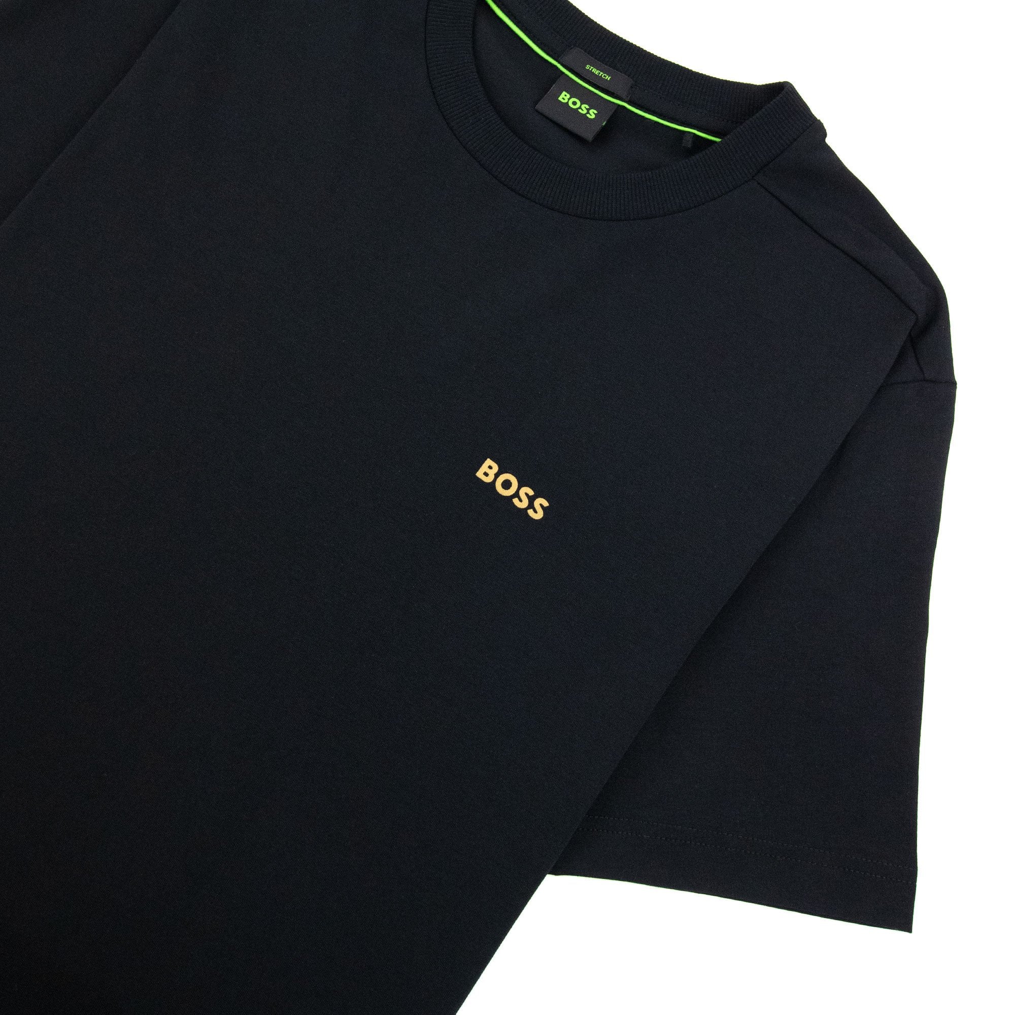 Hugo Boss Contrast Printed Logo Tee Black 002
