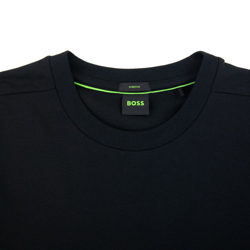 Hugo Boss Contrast Printed Logo Tee Black 002