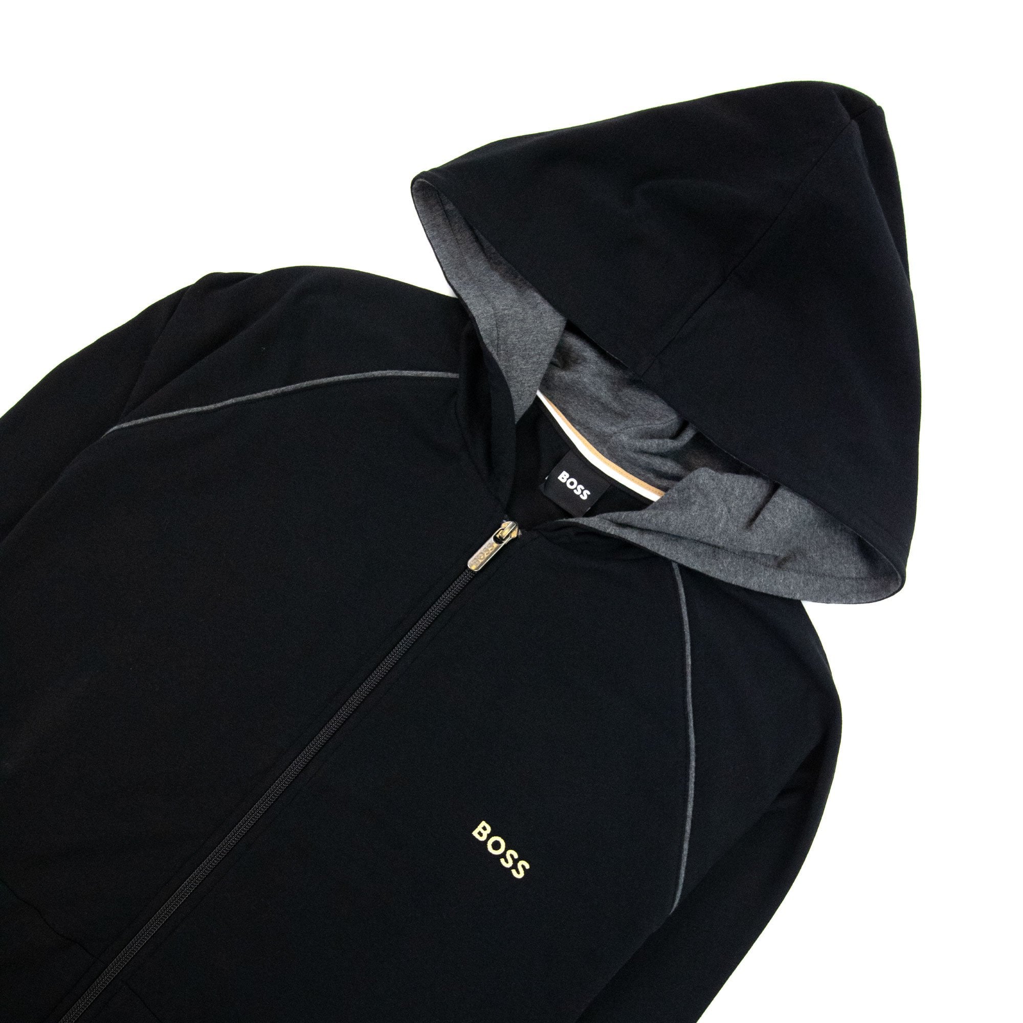 Hugo Boss Mix & Match Logo Zip Up Jacket Black 005