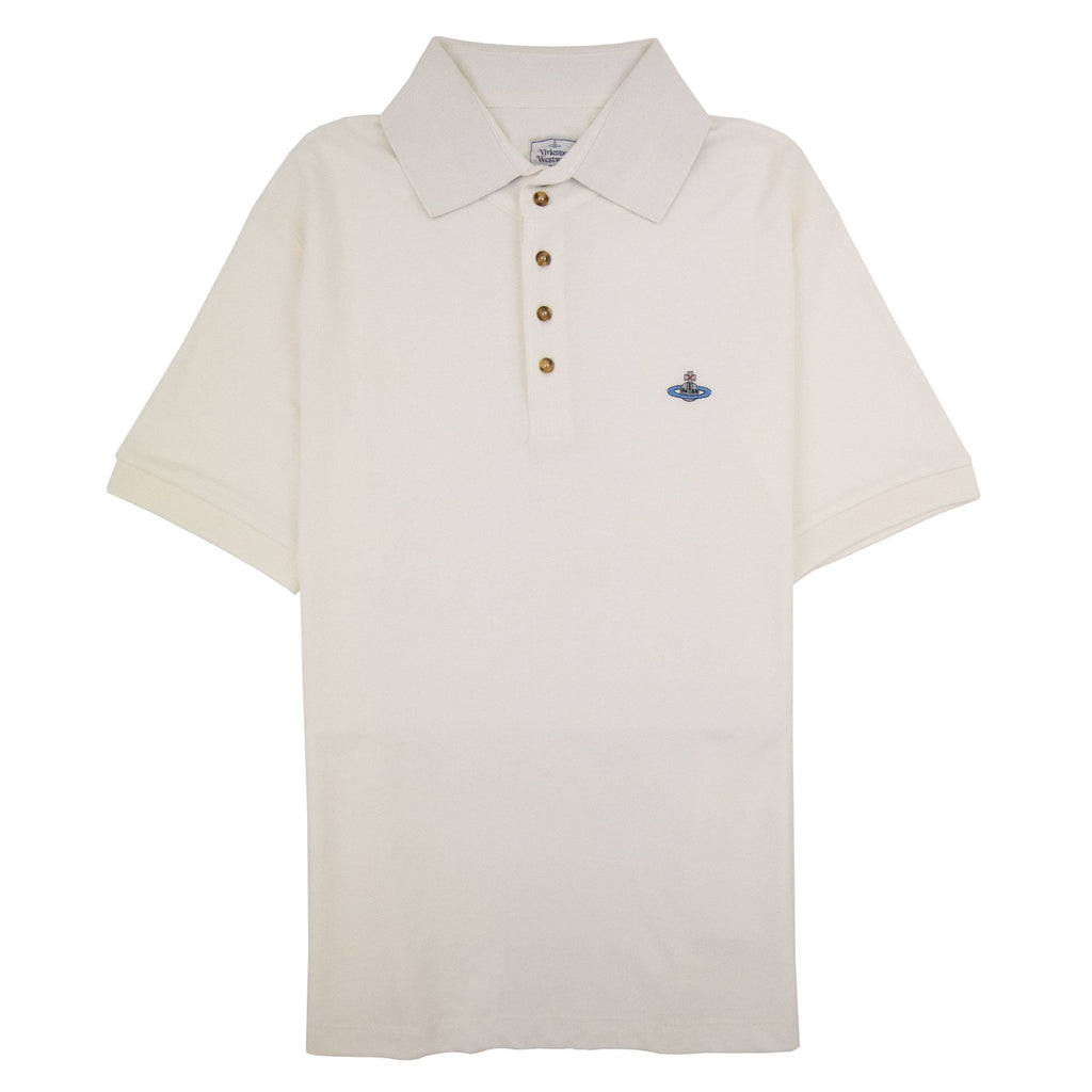 Vivienne Westwood Orb Logo S/s Polo Shirt White