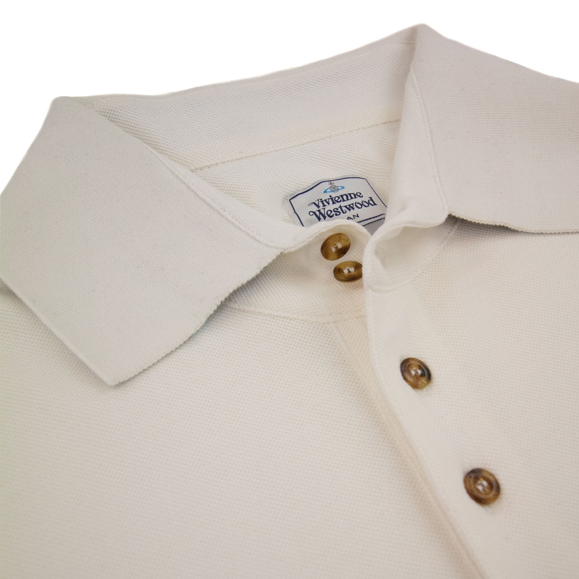 Vivienne Westwood Orb Logo S/s Polo Shirt White