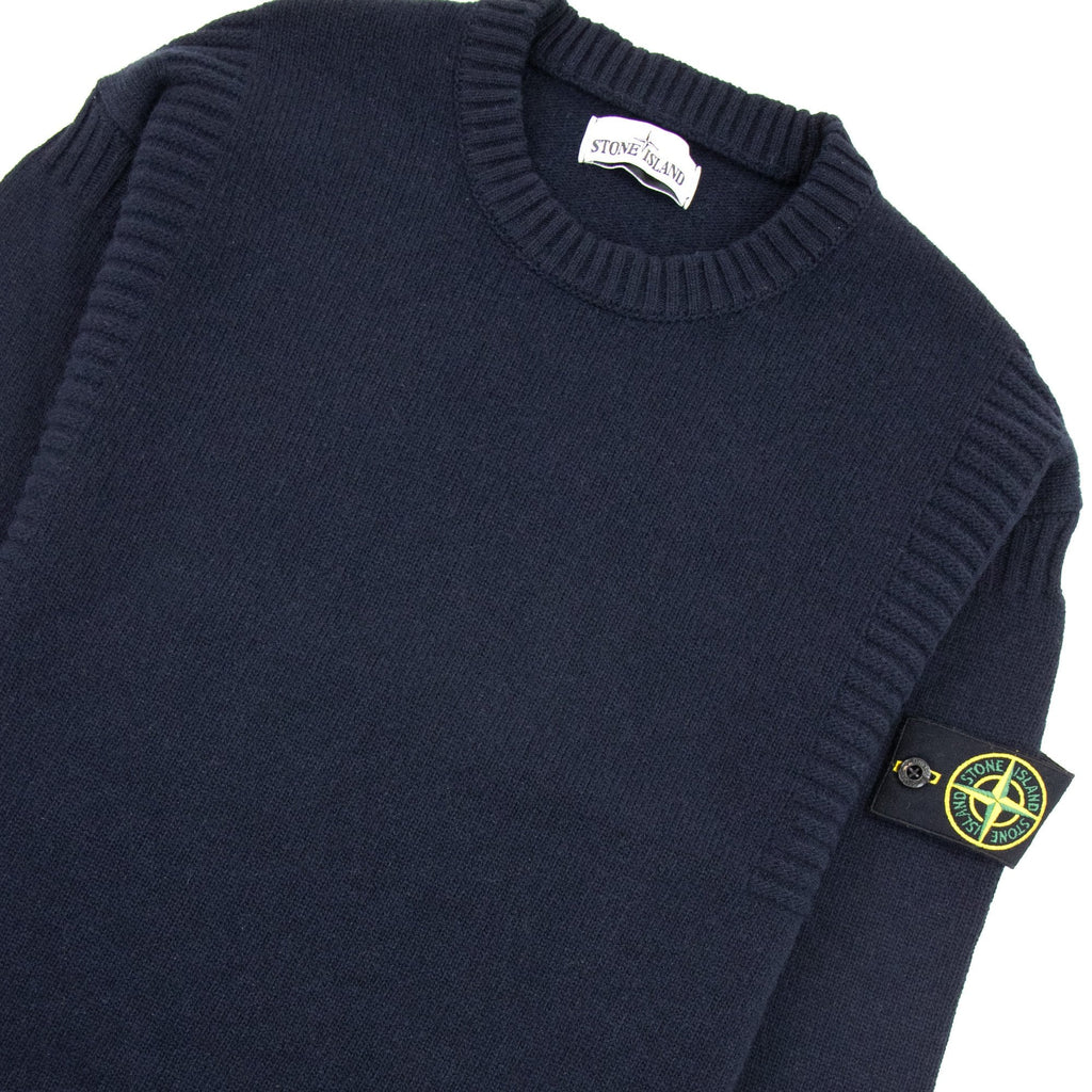 Stone Island 519b6 Knitted Sweatshirt Navy V0020