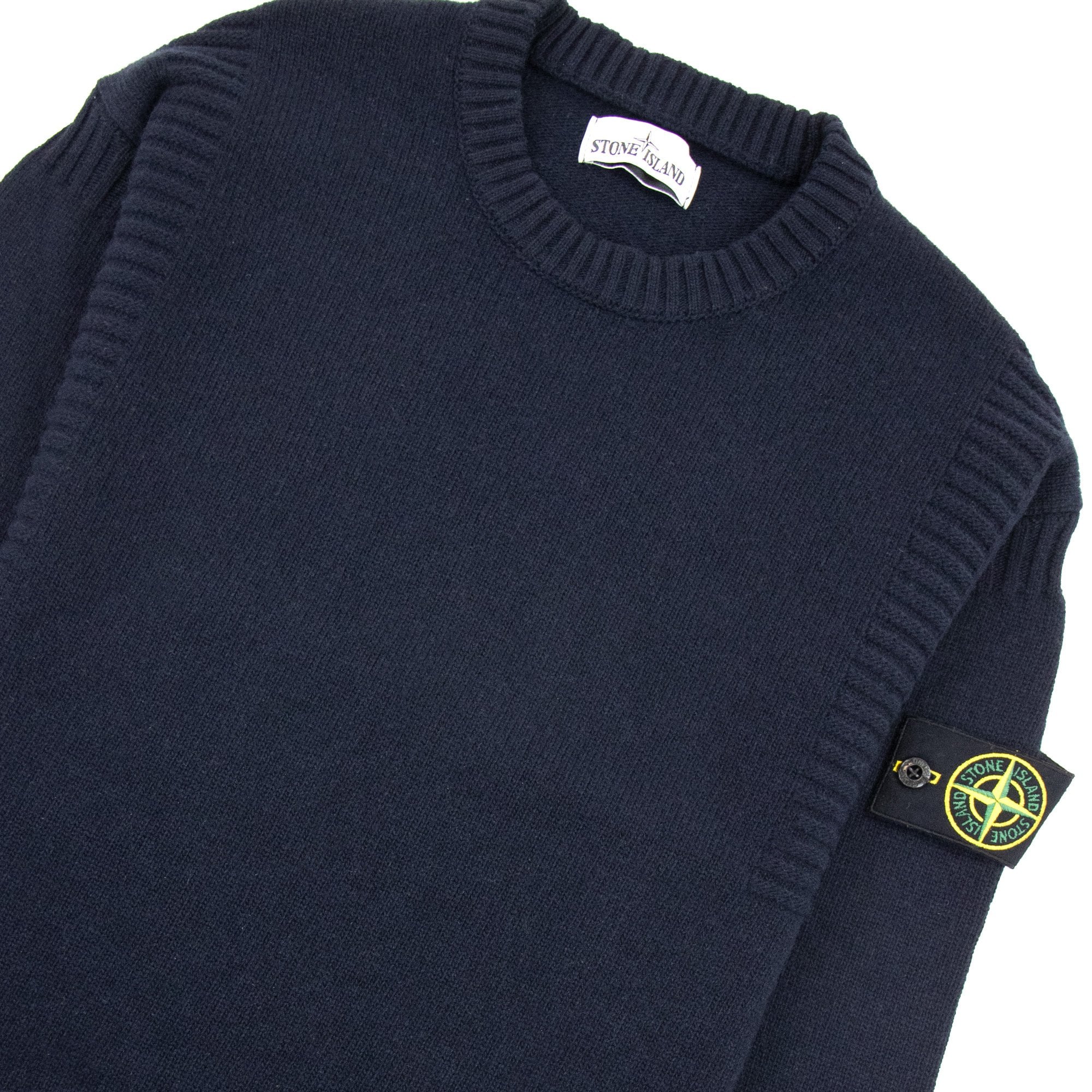 Stone Island 519b6 Knitted Sweatshirt Navy V0020
