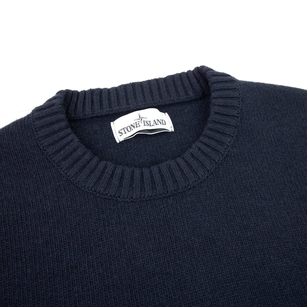 Stone Island 519b6 Knitted Sweatshirt Navy V0020