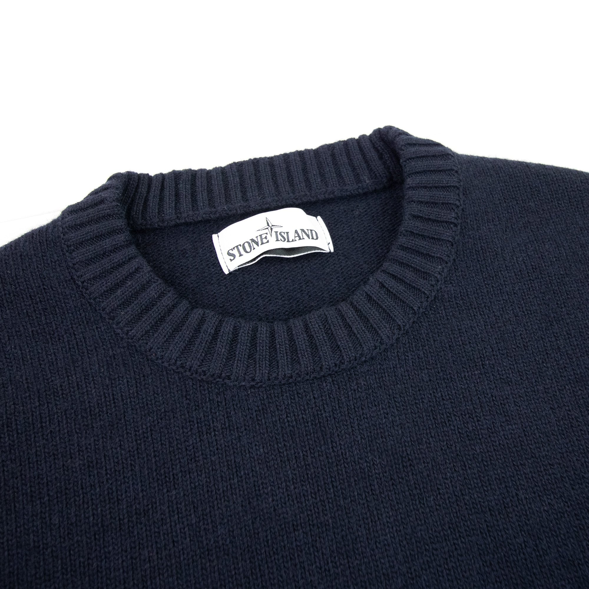 Stone Island 519b6 Knitted Sweatshirt Navy V0020