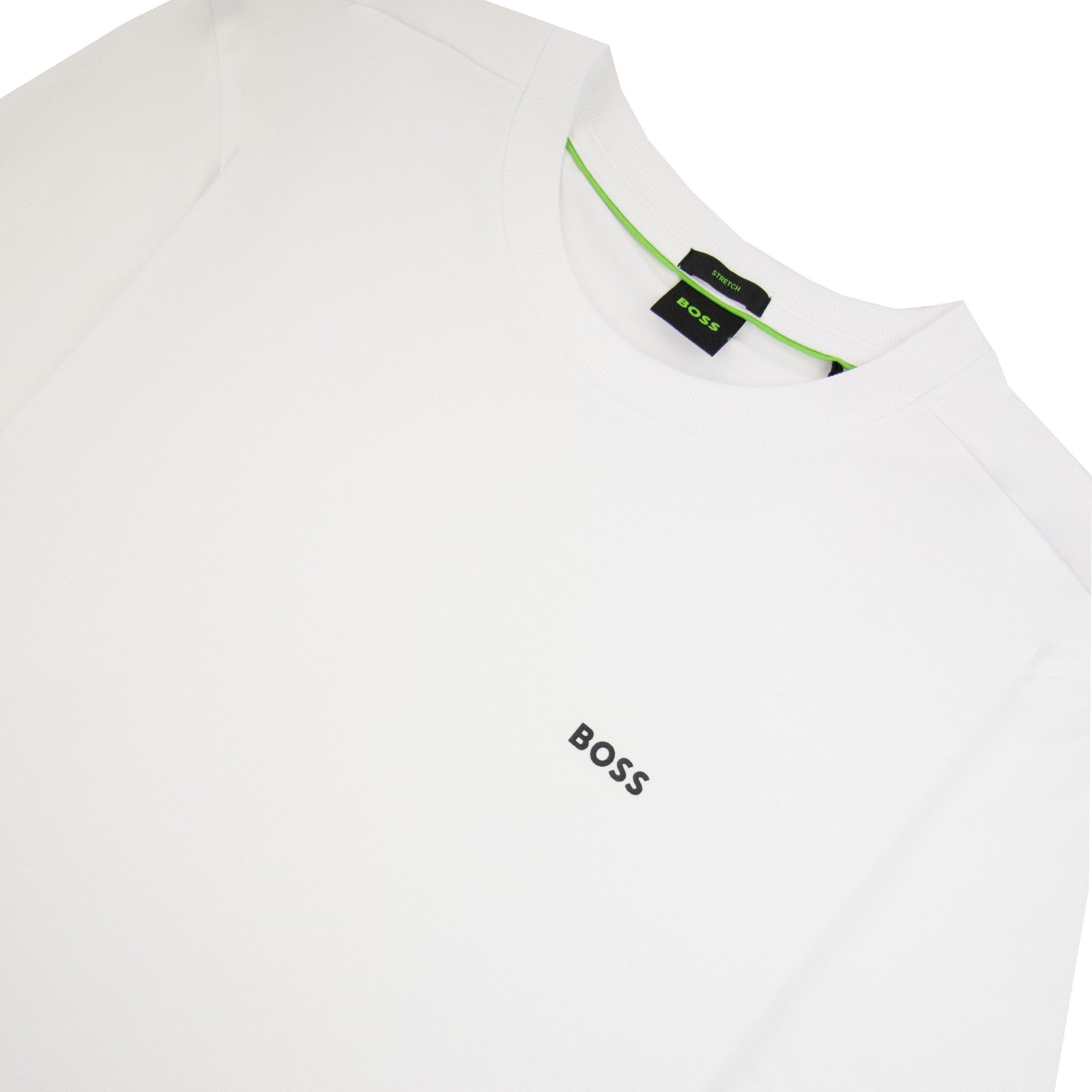 Hugo Boss Contrast Printed Logo Tee White 100