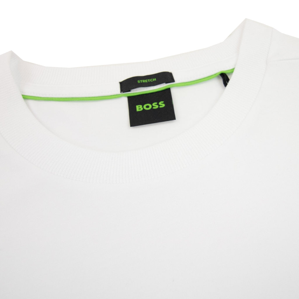 Hugo Boss Contrast Printed Logo Tee White 100