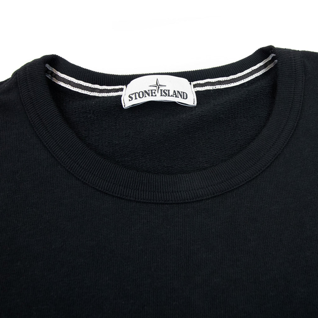 Stone Island Arm Badge Crewneck Sweatshirt Black Voo29