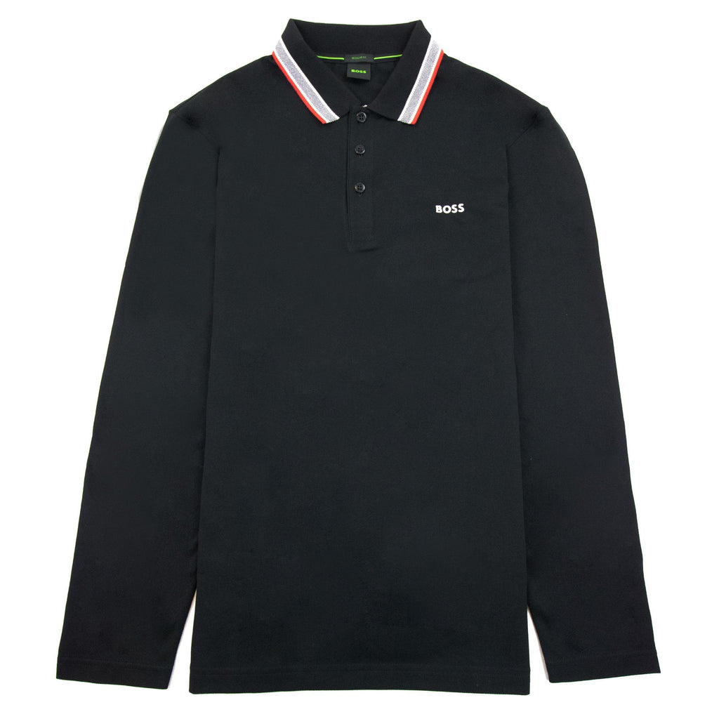 Hugo Boss Plisy Regular Fit L/s Polo Black 004