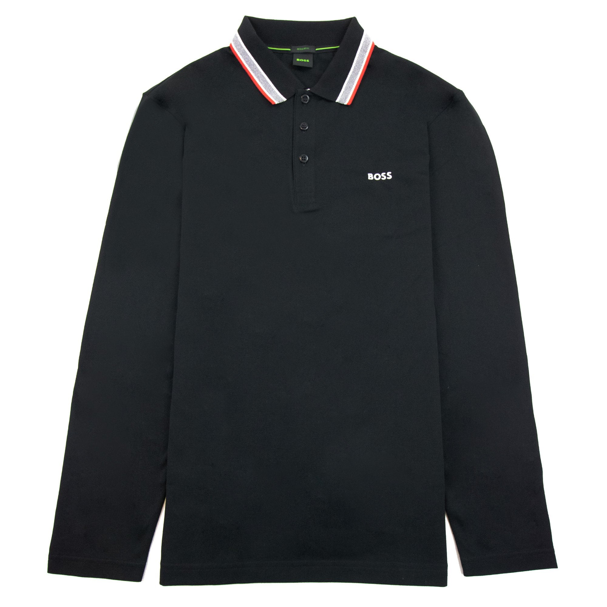 Hugo Boss Plisy Regular Fit L/s Polo Black 004