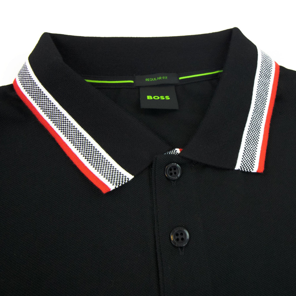 Hugo Boss Plisy Regular Fit L/s Polo Black 004