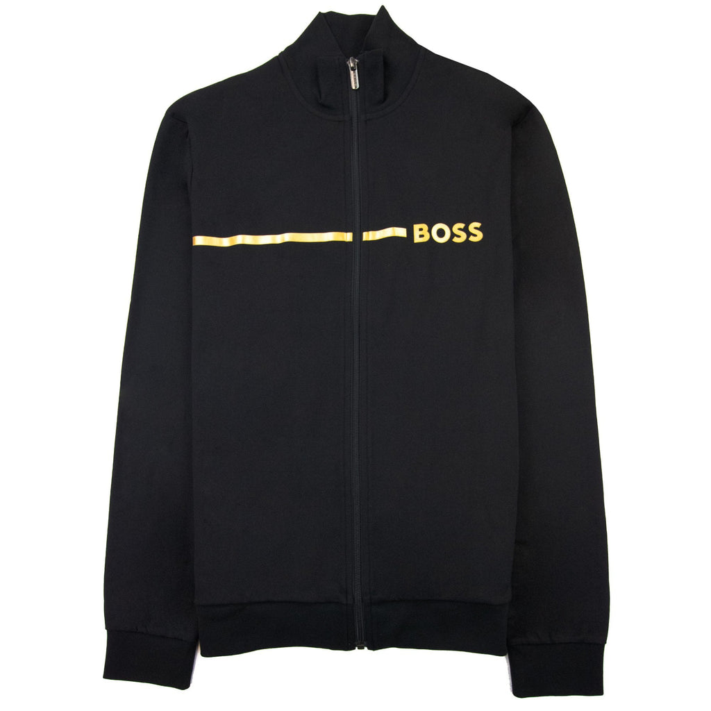 Hugo Boss Stripe Logo Tracksuit Jacket Black 001