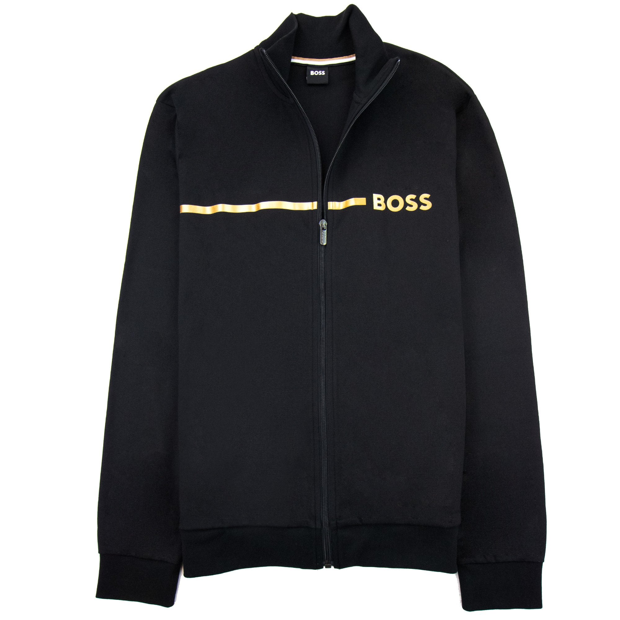 Hugo Boss Stripe Logo Tracksuit Jacket Black 001