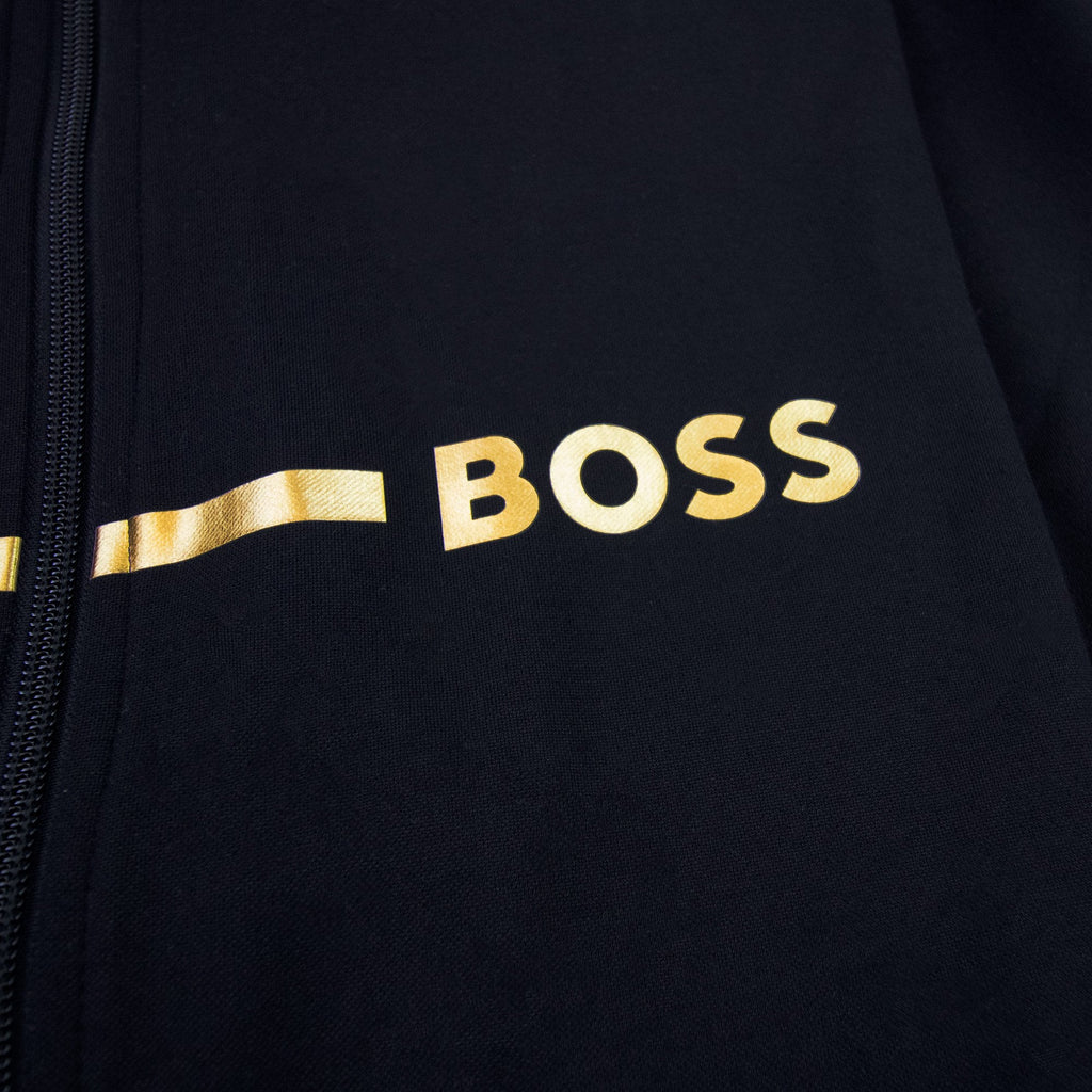 Hugo Boss Stripe Logo Tracksuit Jacket Black 001
