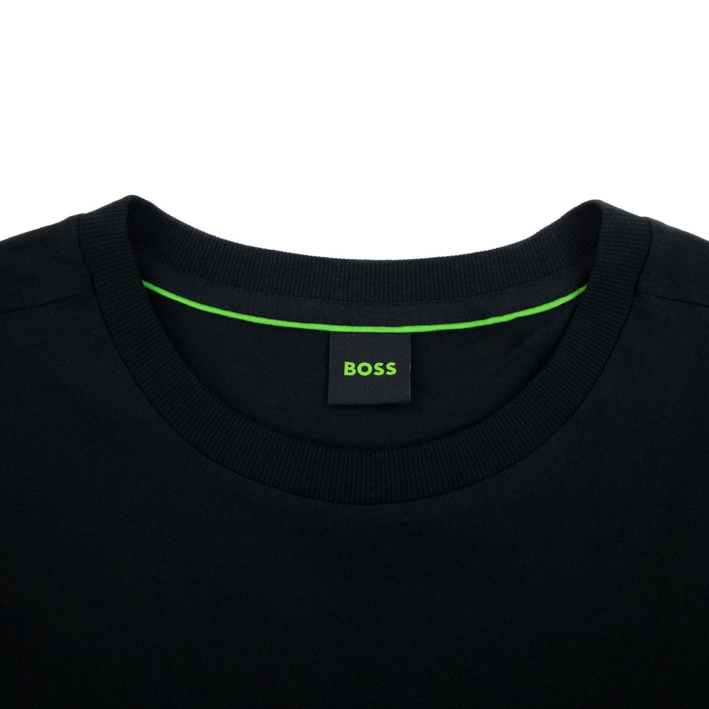 Hugo Boss Tee 1 Logo Printed T Shirt Black 001