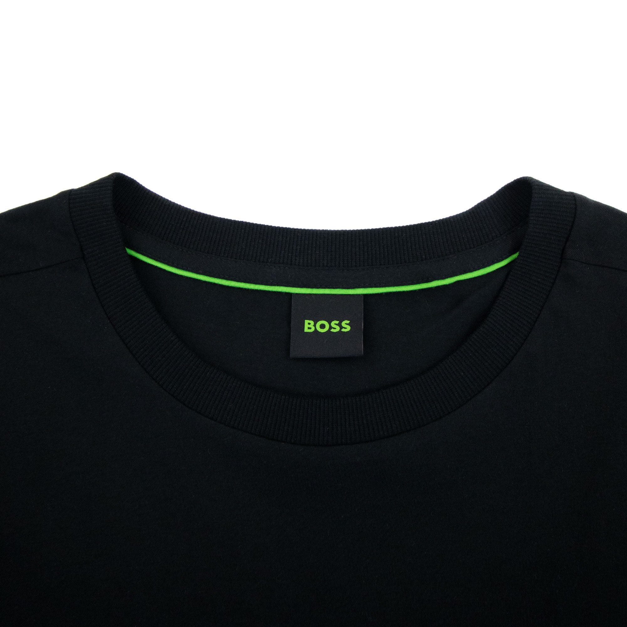Hugo Boss Tee 1 Logo Printed T Shirt Black 001
