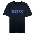 Hugo Boss Tee 1 Logo Printed T Shirt Navy 402