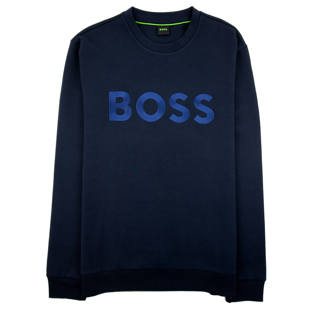 Hugo Boss Salbo 1 Contrast Logo Relax Fit Sweatshirt Navy 402