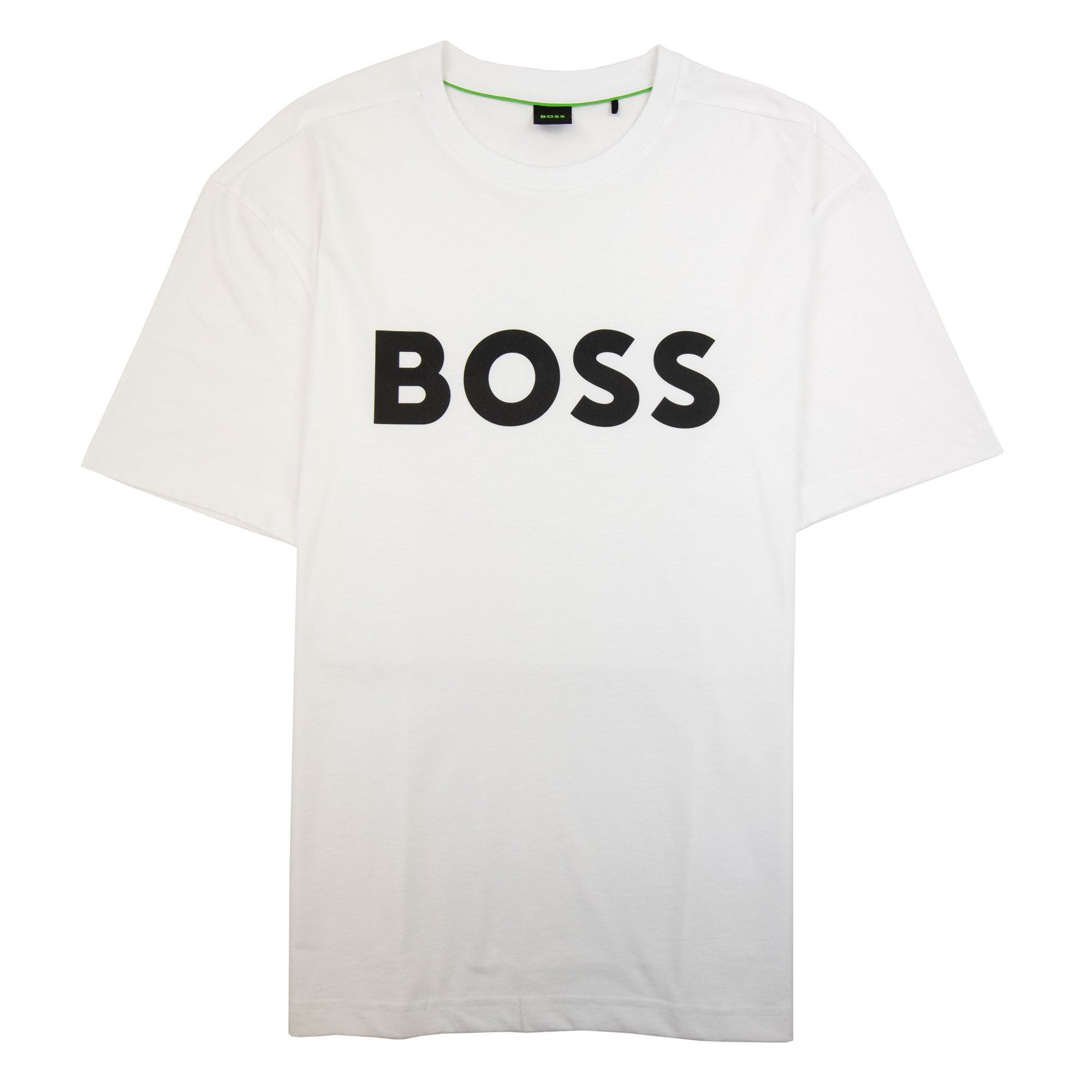 Hugo Boss Tee 1 Logo Printed T Shirt White 100