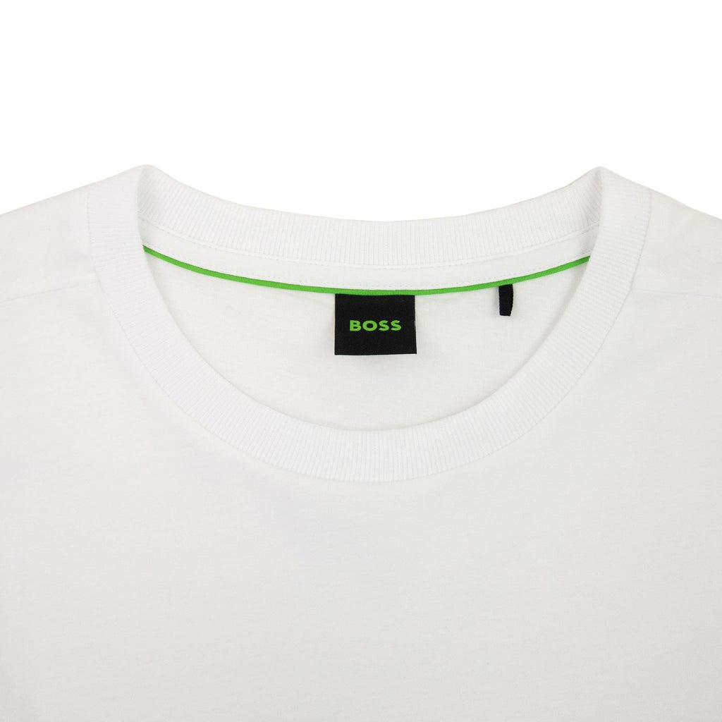 Hugo Boss Tee 1 Logo Printed T Shirt White 100