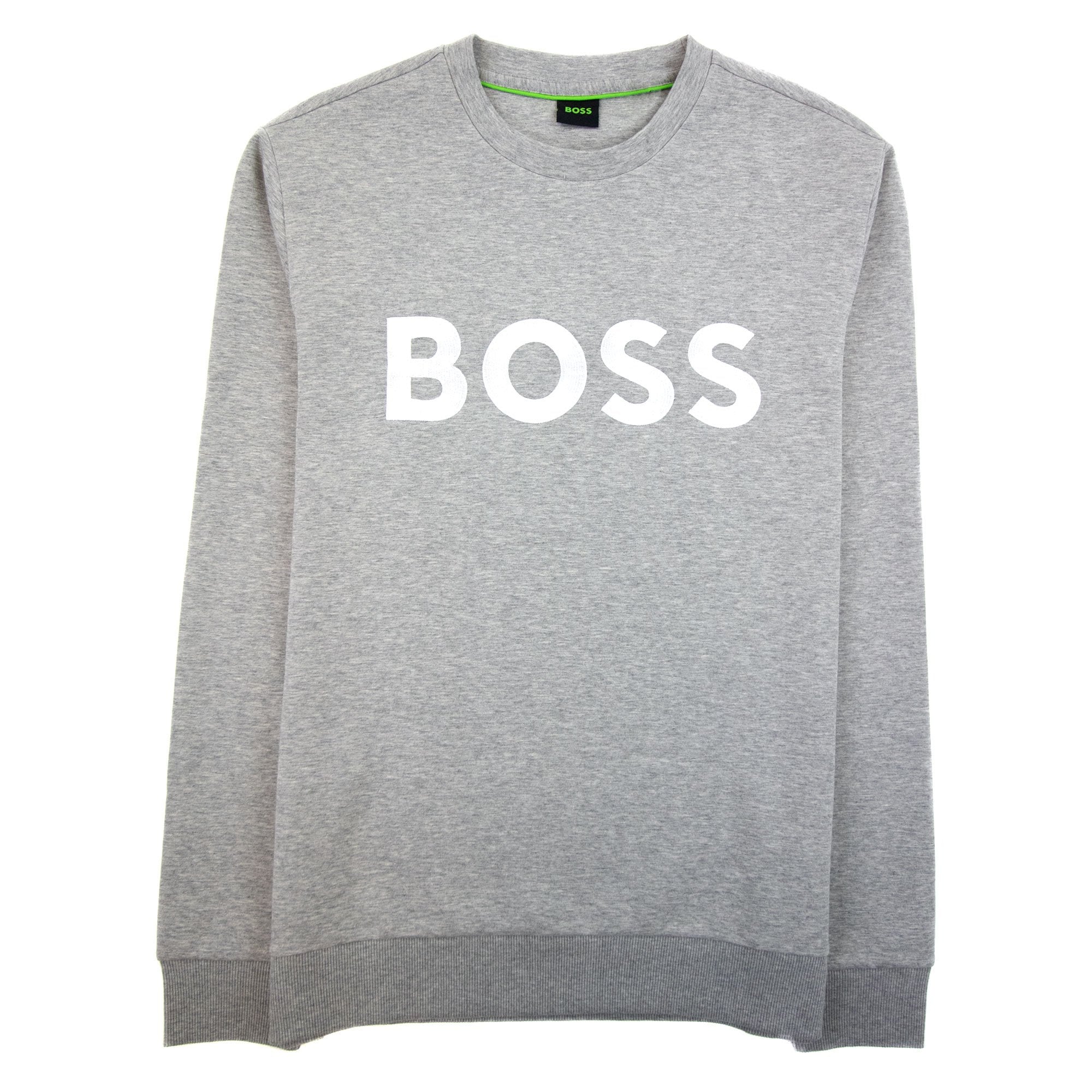 Hugo Boss Salbo 1 Contrast Logo Relax Fit Sweatshirt Grey 059