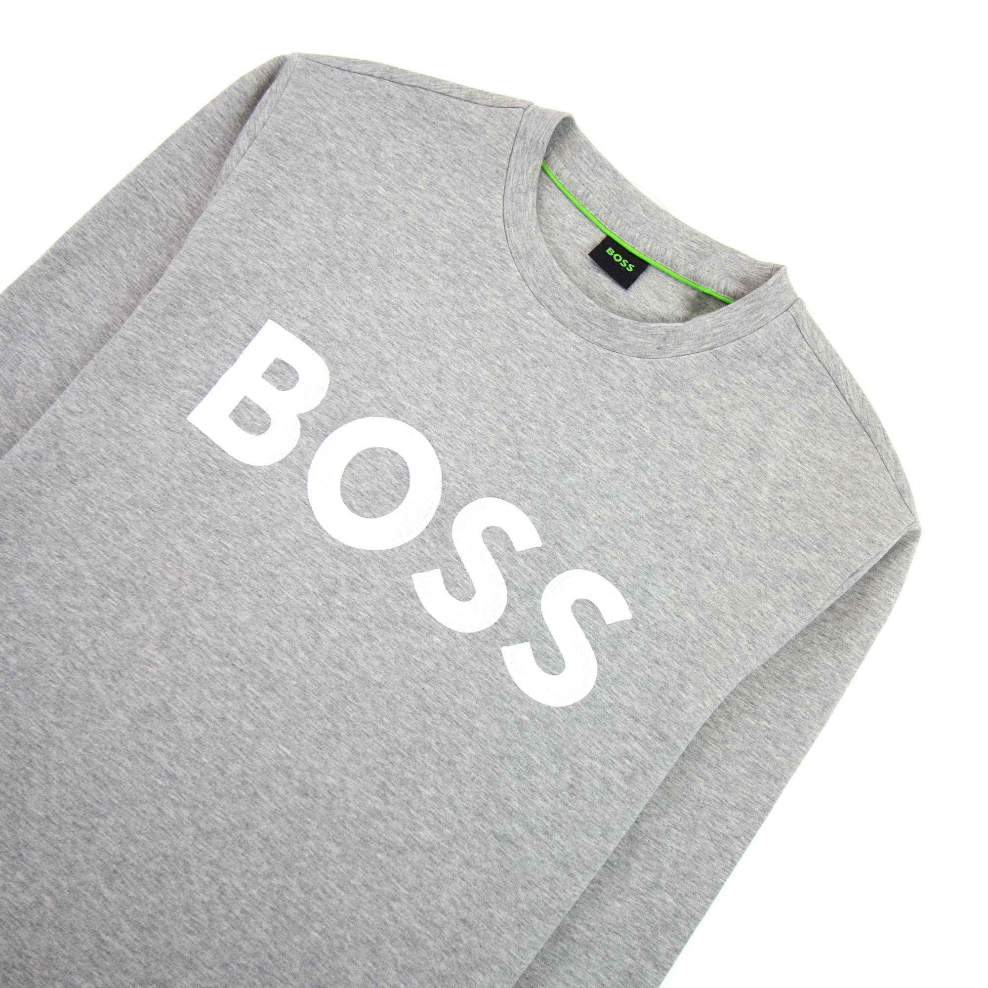Hugo Boss Salbo 1 Contrast Logo Relax Fit Sweatshirt Grey 059