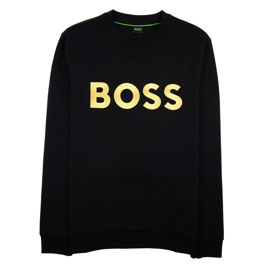 Hugo Boss Salbo 1 Contrast Logo Relax Fit Sweatshirt Black 001