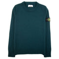 Stone Island Arm Patch Logo Crew Neck Sweat Green