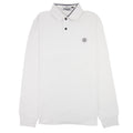 Stone Island Twin Tipped Long Sleve Polo White V0001