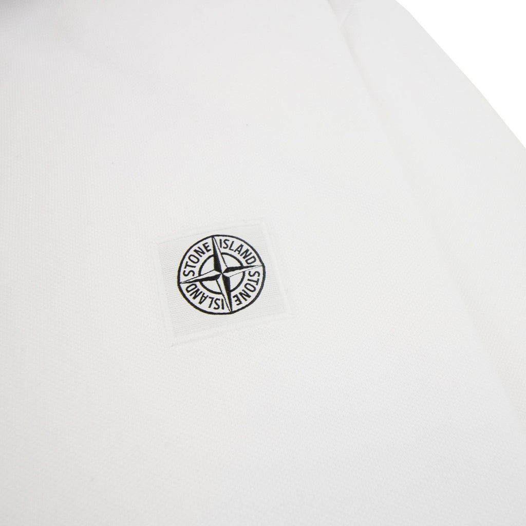 Stone Island Twin Tipped Long Sleve Polo White V0001