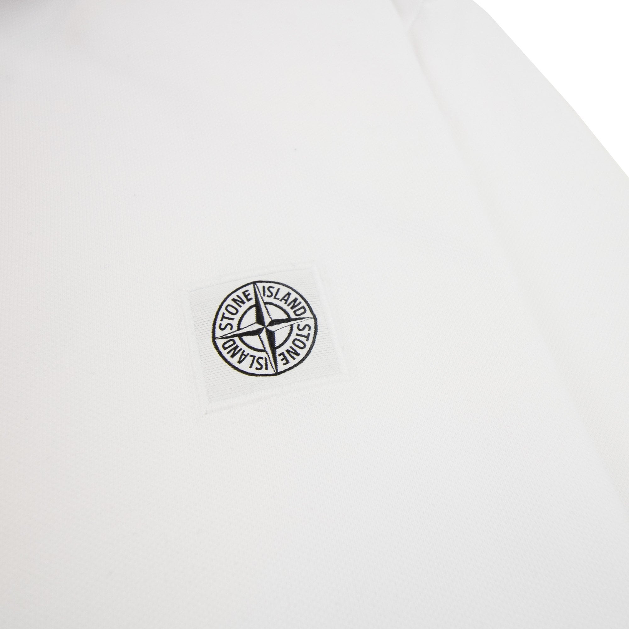 Stone Island Twin Tipped Long Sleve Polo White V0001