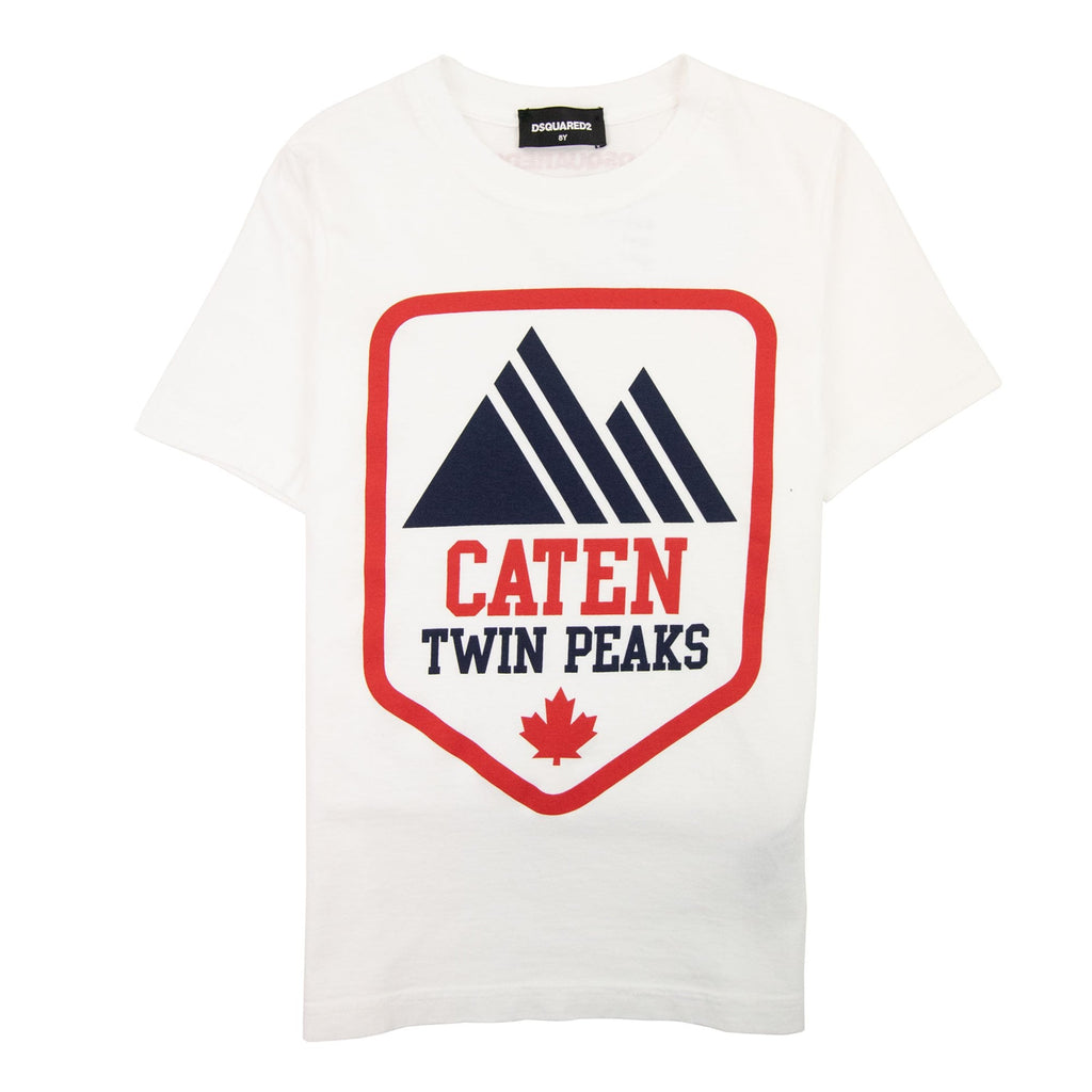 Dsquared2 Kids Twin Peaks Logo T Shirt White