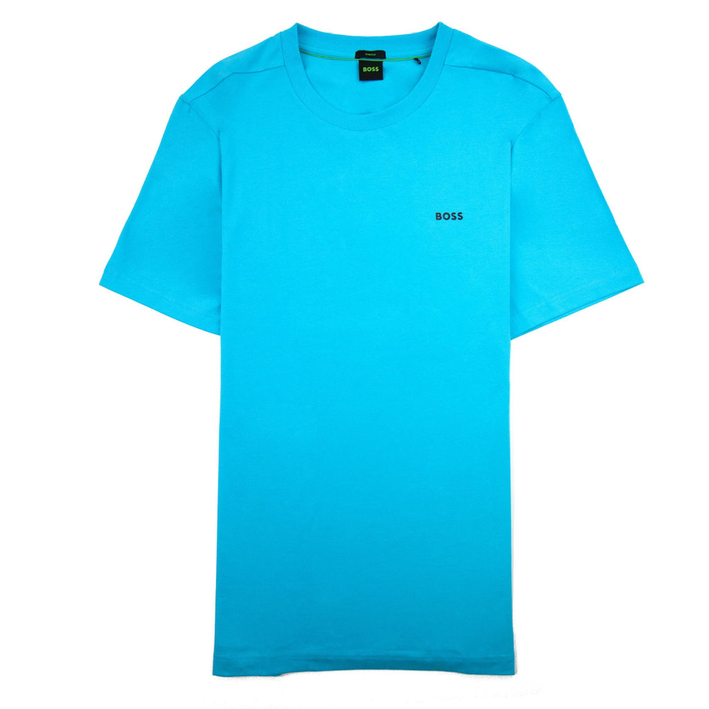 Hugo Boss Contrast Printed Logo Tee Light Blue 497