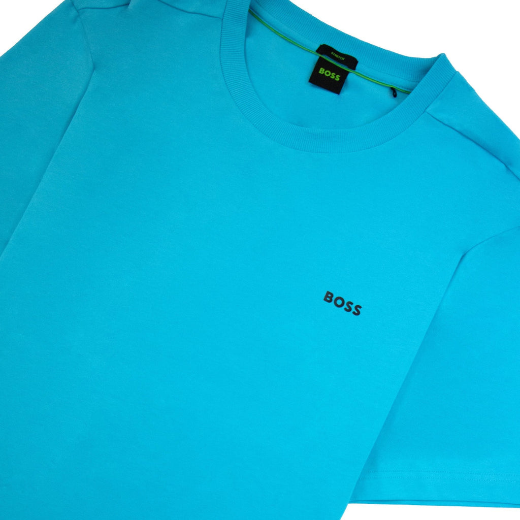 Hugo Boss Contrast Printed Logo Tee Light Blue 497