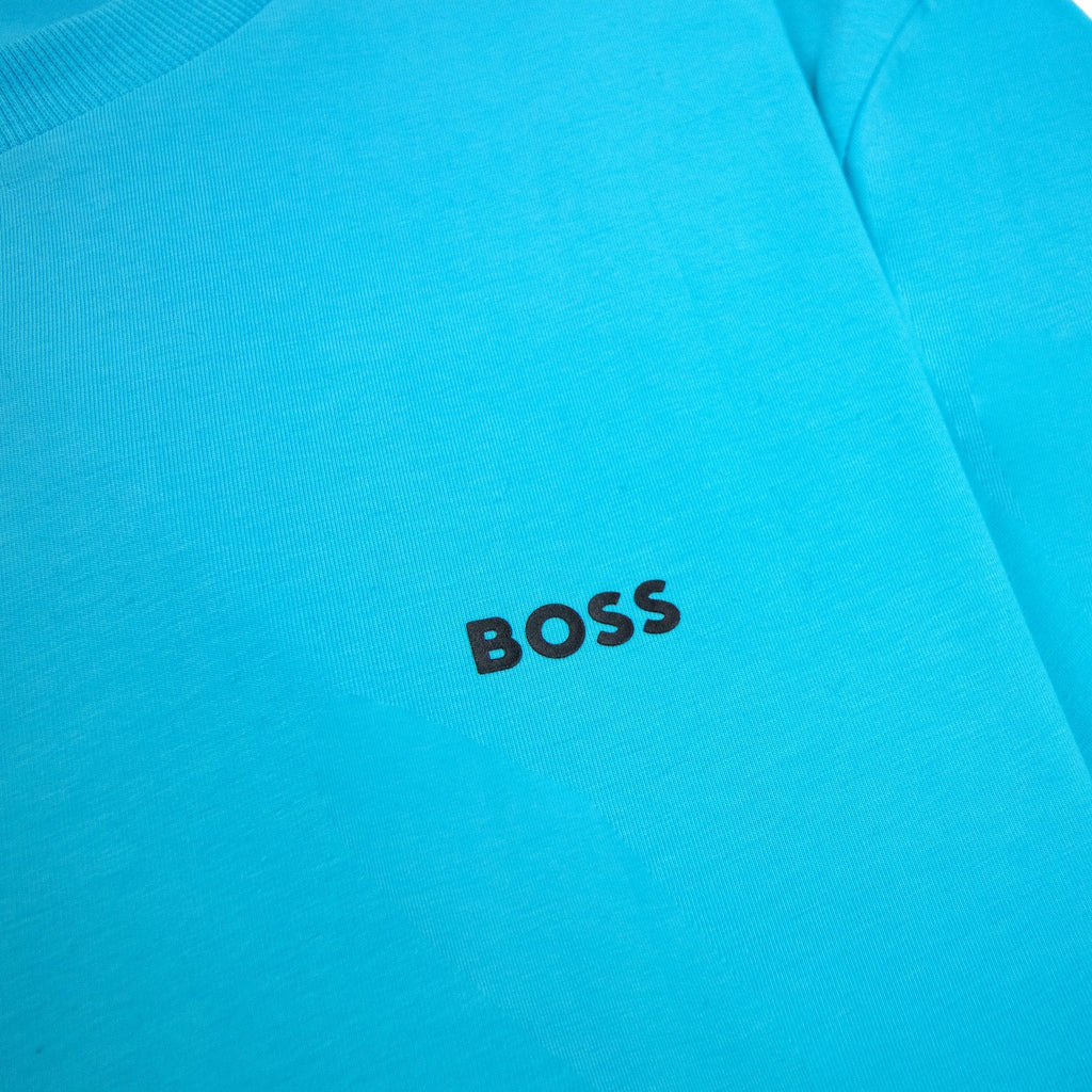 Hugo Boss Contrast Printed Logo Tee Light Blue 497