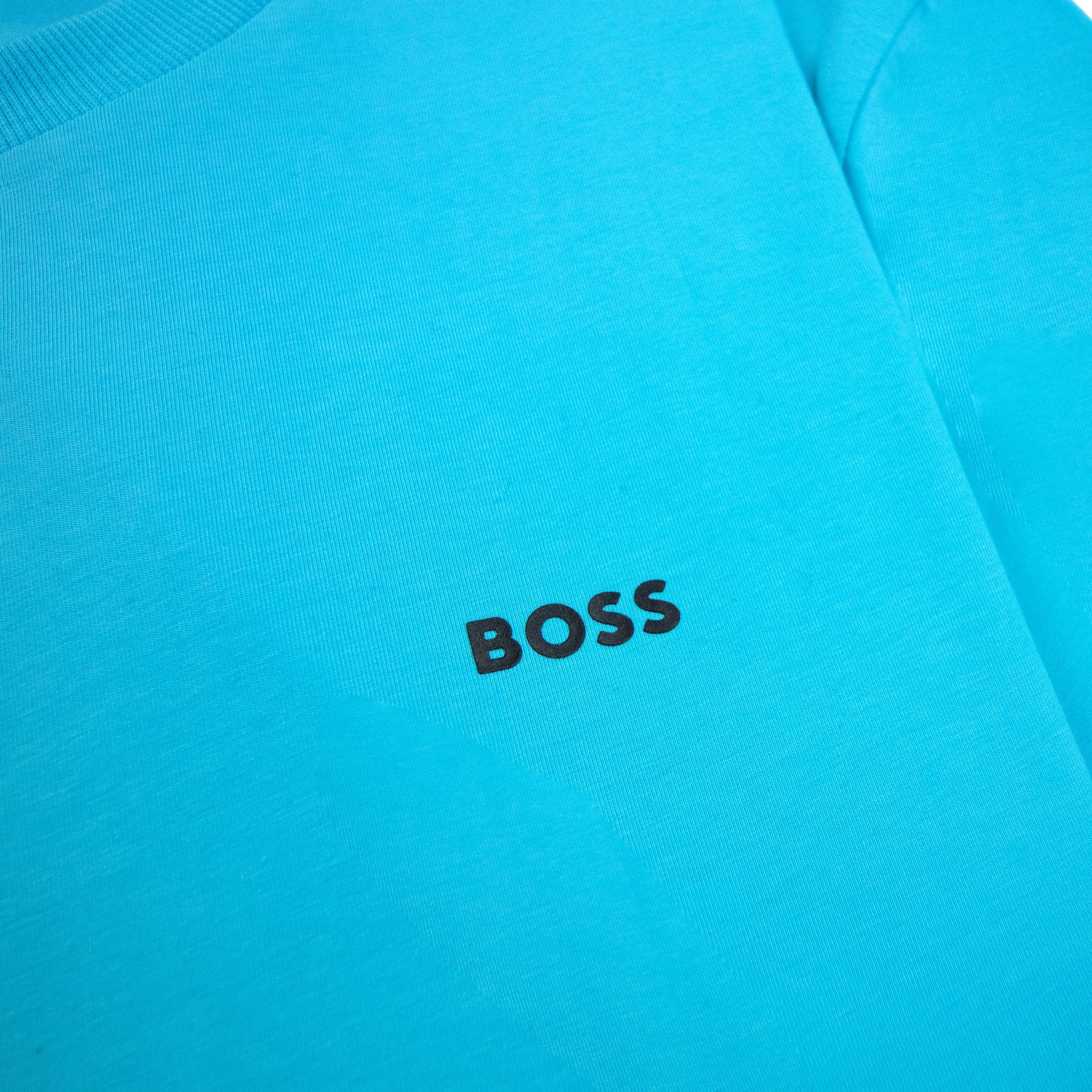 Hugo Boss Contrast Printed Logo Tee Light Blue 497